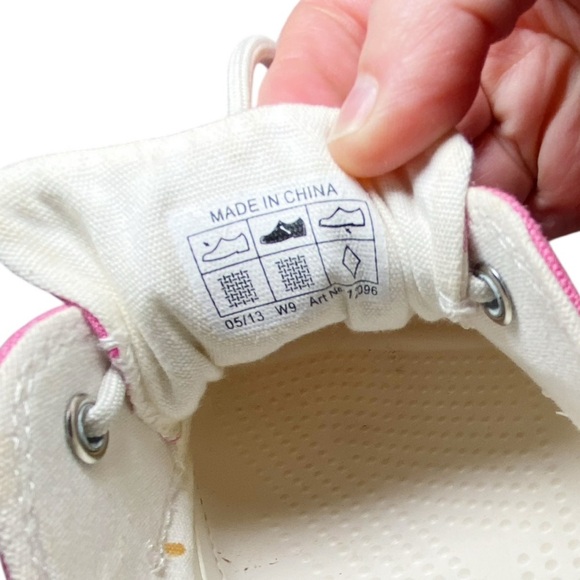 Crocs Hover Boat Gingham canvas shoes in pink and white - Picture 10 of 10